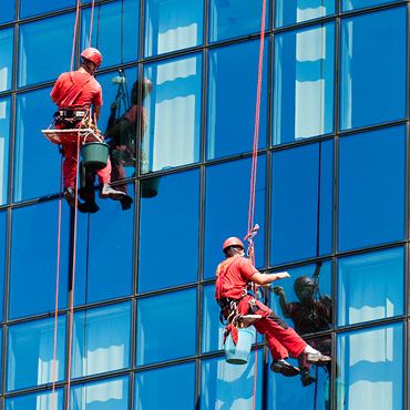Commercial building windows